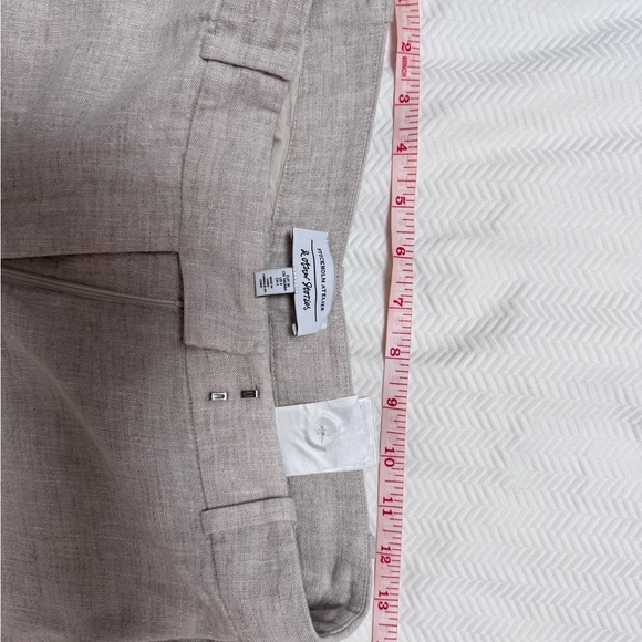 & Other Stories Sand Color LINEN Pants in sz 4 - Picture 5 of 9